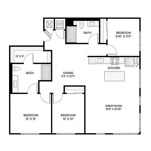 Floor plan The Fallon Deluxe Reverse