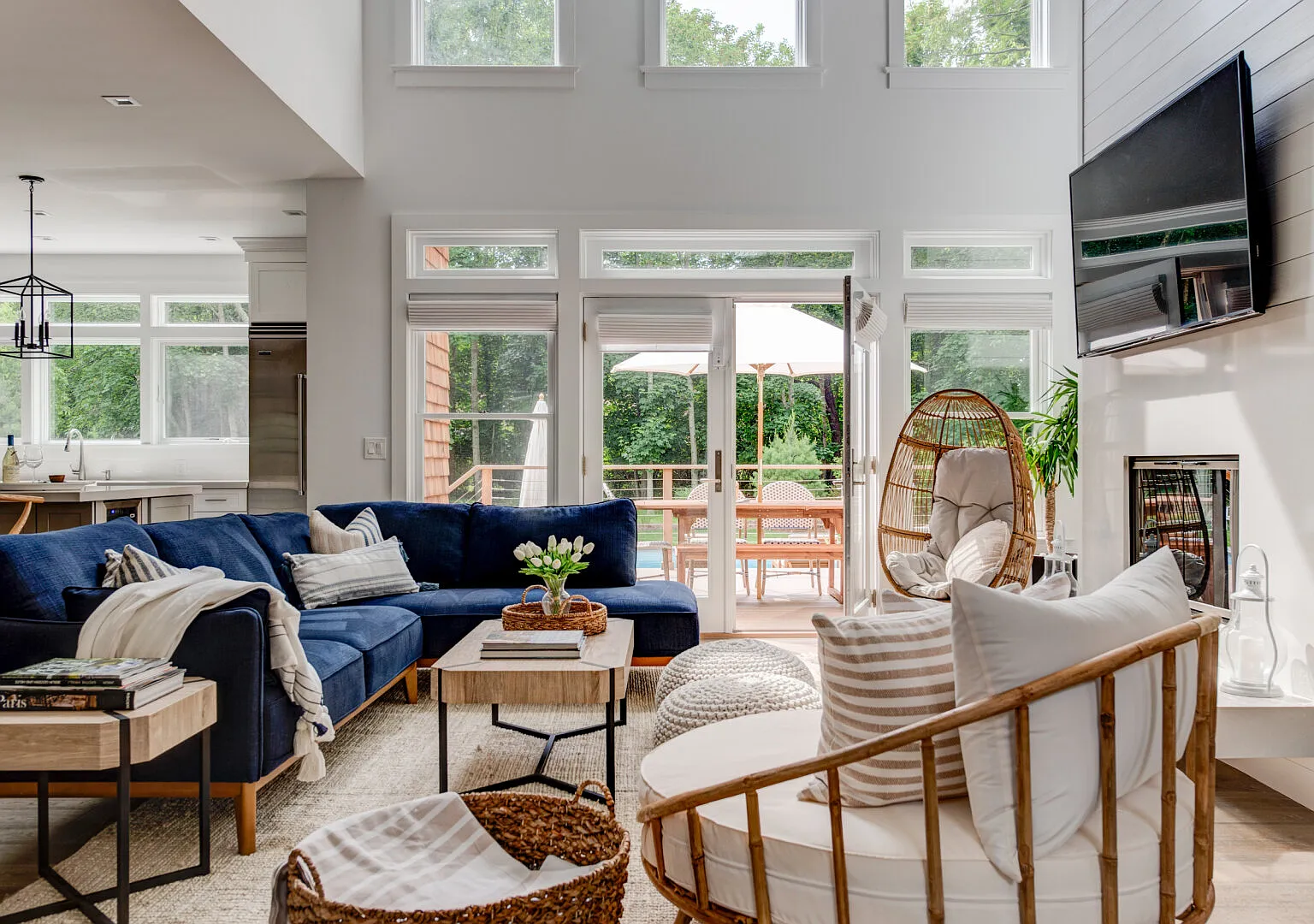 Modern Coastal Farmhouse style home with a private pool — Photo 4