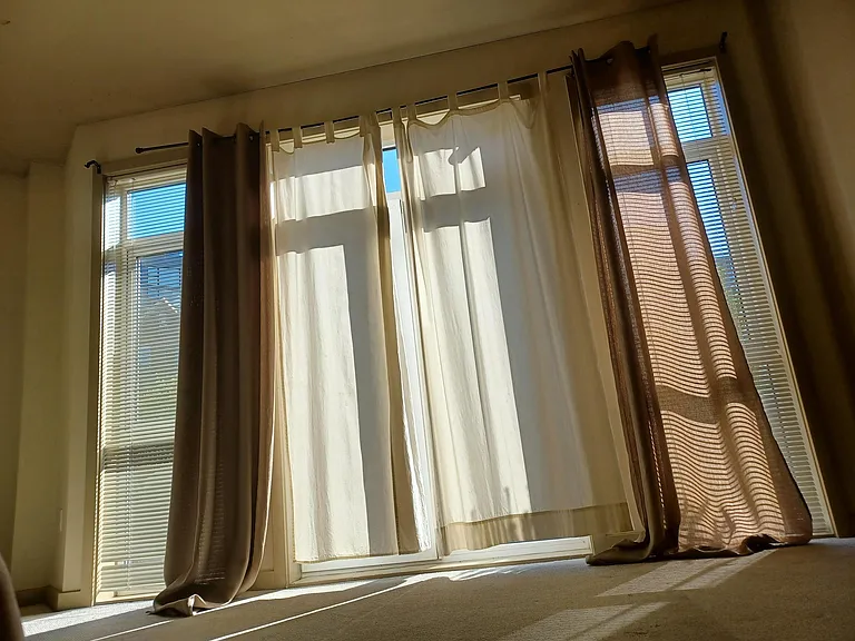 Sunny balcony on the other side