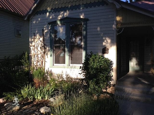 Fully landscaped front yard
