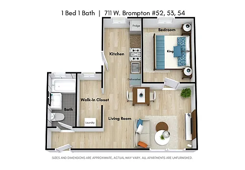 Floor plan 711 - 52 53 54