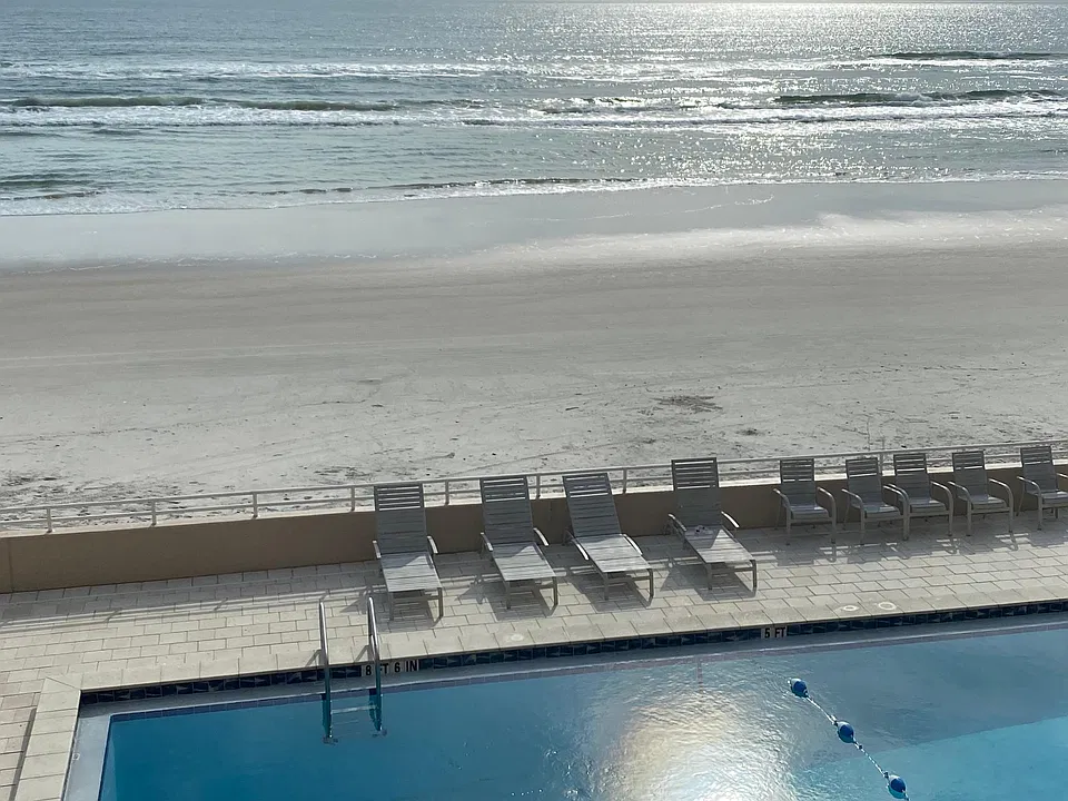 Pool view from balcony