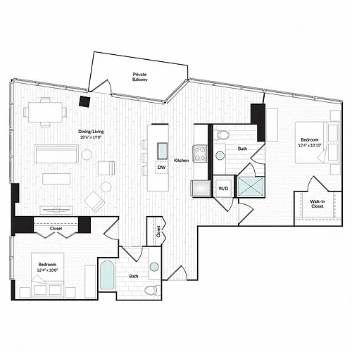 Floor plan Redcloud Peak