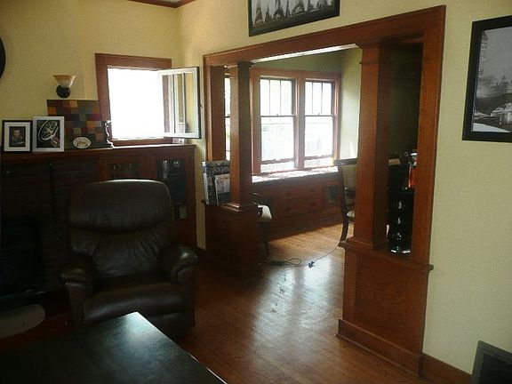 Doorway between living and dining rooms