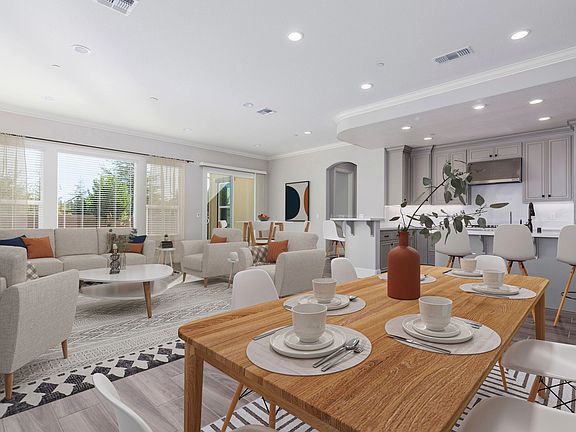 Virtually Staged Dining Great Room