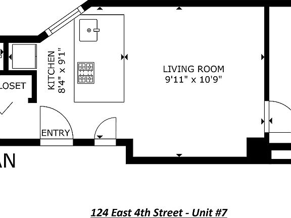 2nd image of 124 E 4th St APT 7