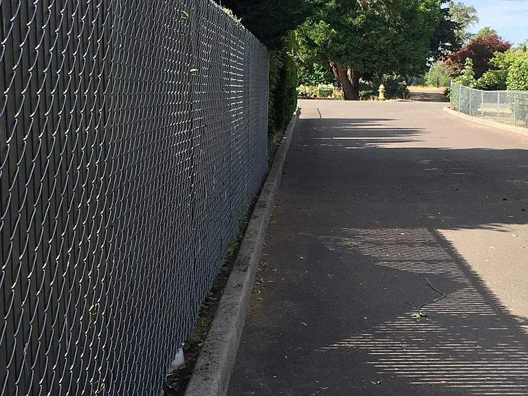 driveway into small complex
