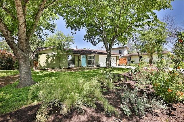 Xeriscaped front yard.