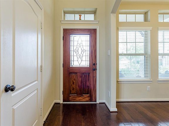 INVITING ENTRY: View of elegant door.