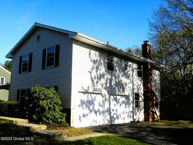 Side exterior of house - 2 car-garage