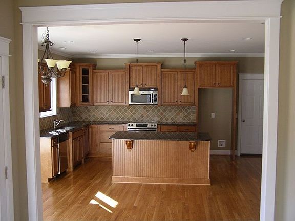 Custom kitchen just off greatroom