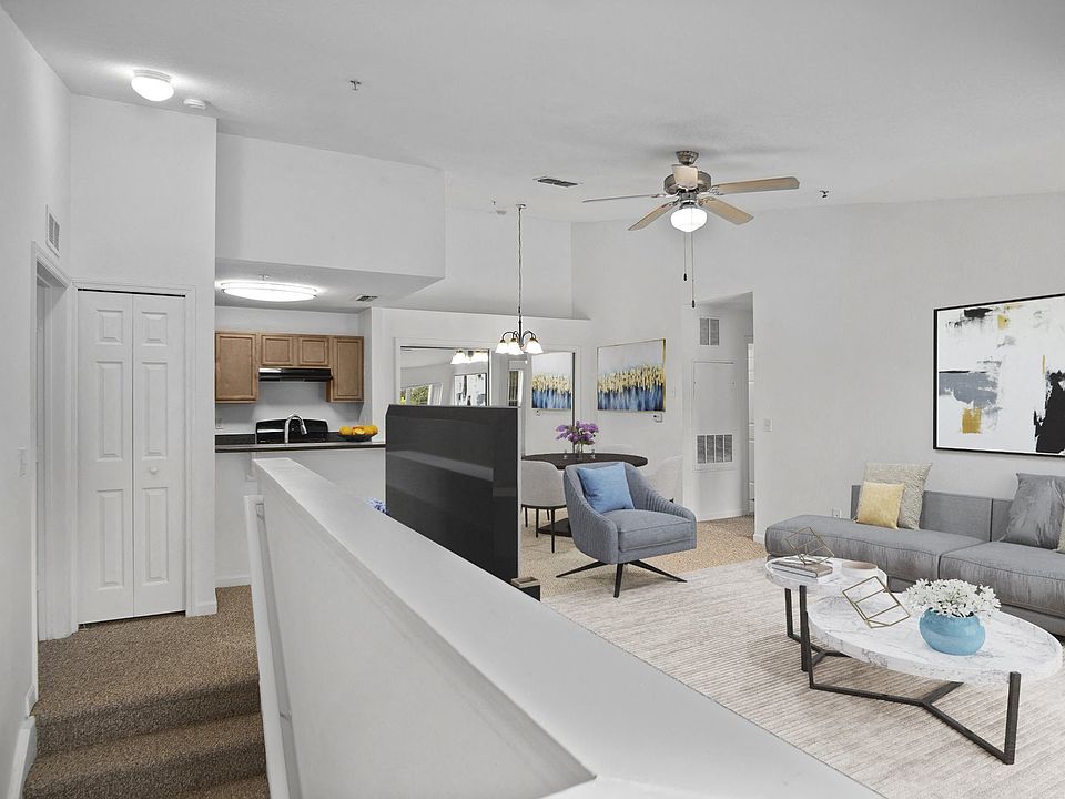 Upstairs - Living Room, Dining Room, and Kitchen