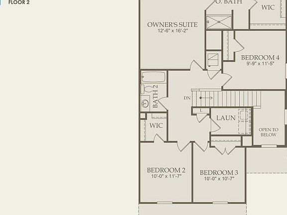 Springfield Floor Plan, Quick Move-In Home, Floor 2