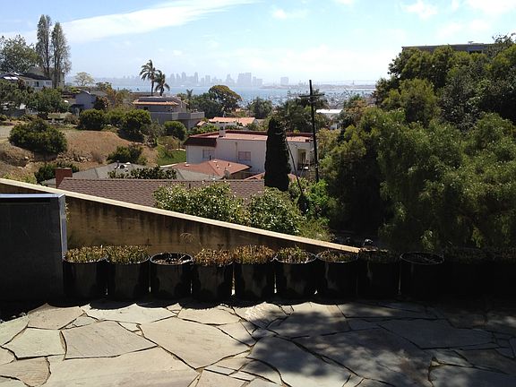 Front patio with view