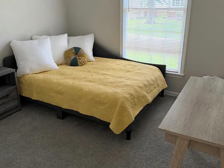 Full Size Day Bed with Desk and outlets for Working from Home