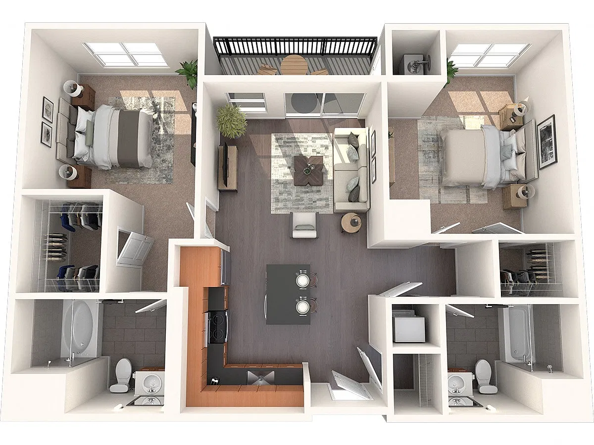 Floor plan B1AB