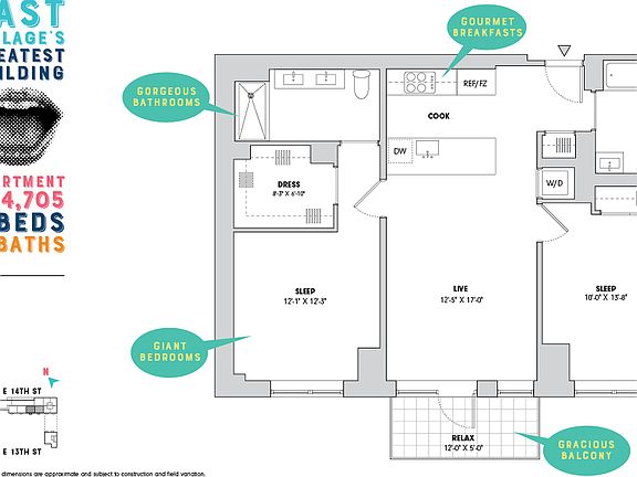 2nd image of 510 E 14th St APT 705