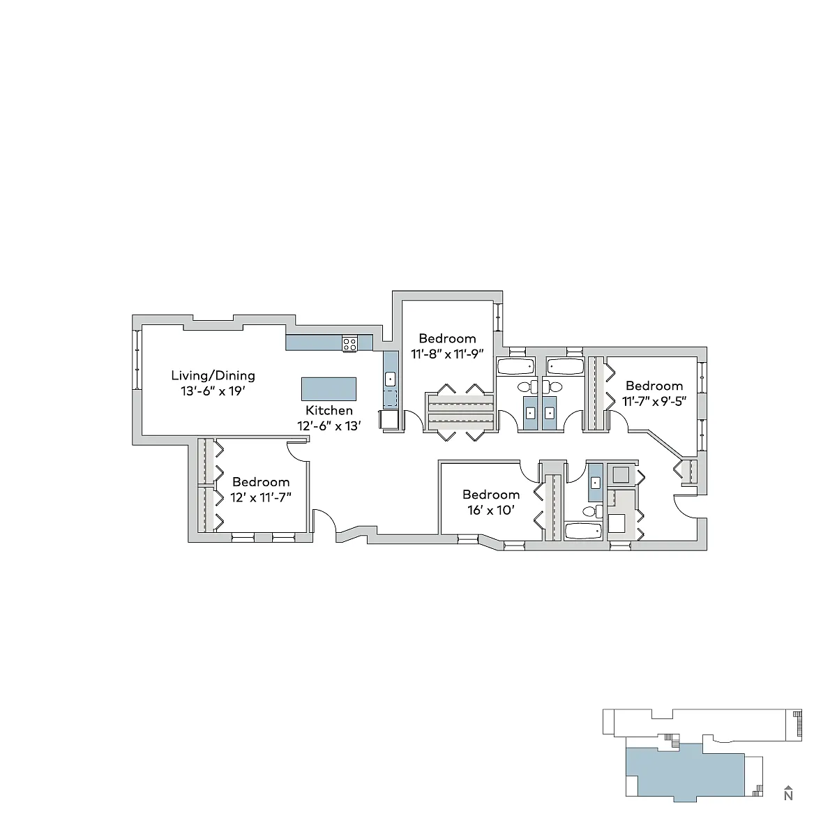 Floor plan 5507-4bB
