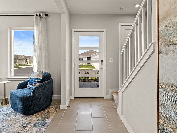 Entry to the Highbourne with the flex space by DRB Homes in Hamilton Bluff.