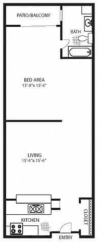 Floor plan The Rodeo Classic