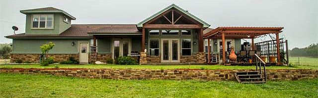 Home is ready for a pool overlooking the pasture.
