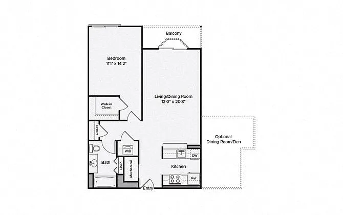 Floor plan A2 - A2D