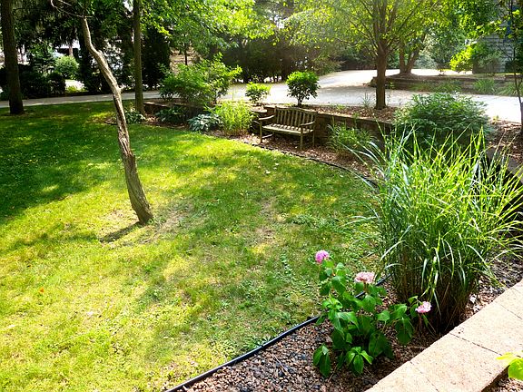 Landscaped yard