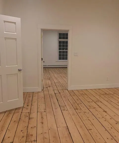 One large bedroom and one large living / dinning room.