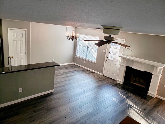 Living / dining / kitchen from stairs