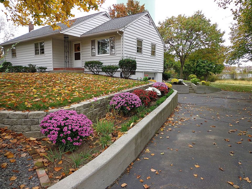 From the street by driveway 