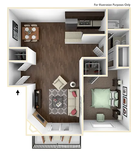 Floor plan 1X1
