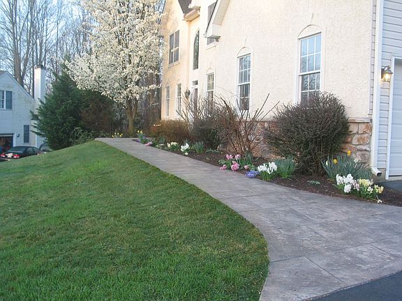 Stamped Concrete Walkway