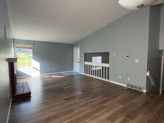 Living and Dining room, back door to deck
