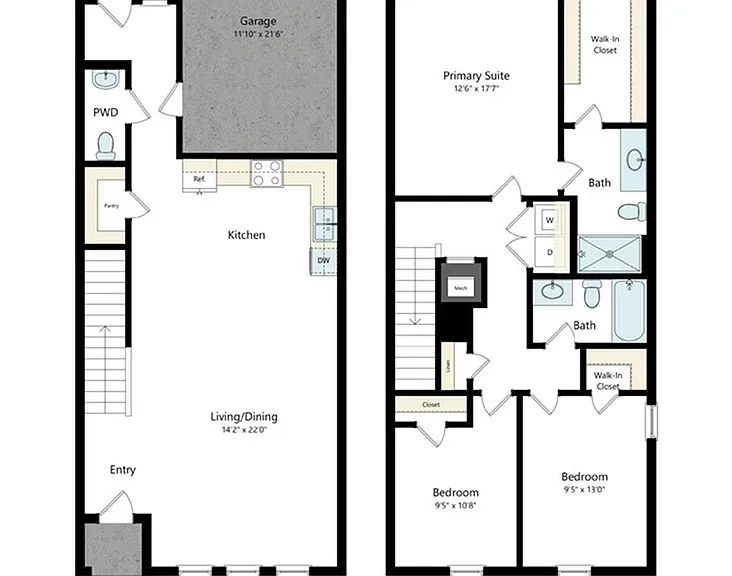 Rosemary 3BR (1,594 SF)
