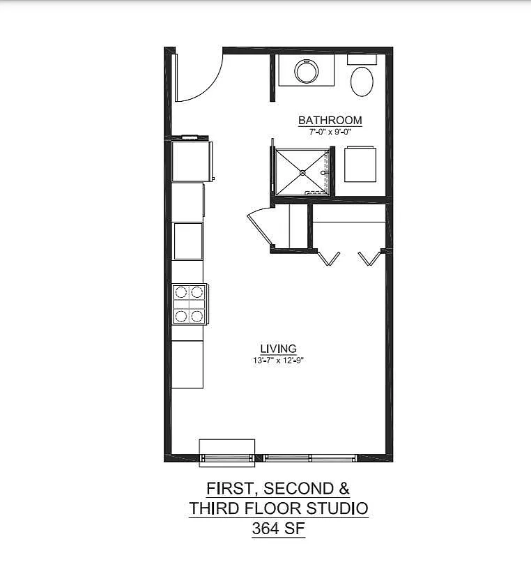Floor plan Studio