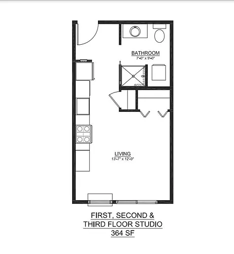 Floor plan Studio
