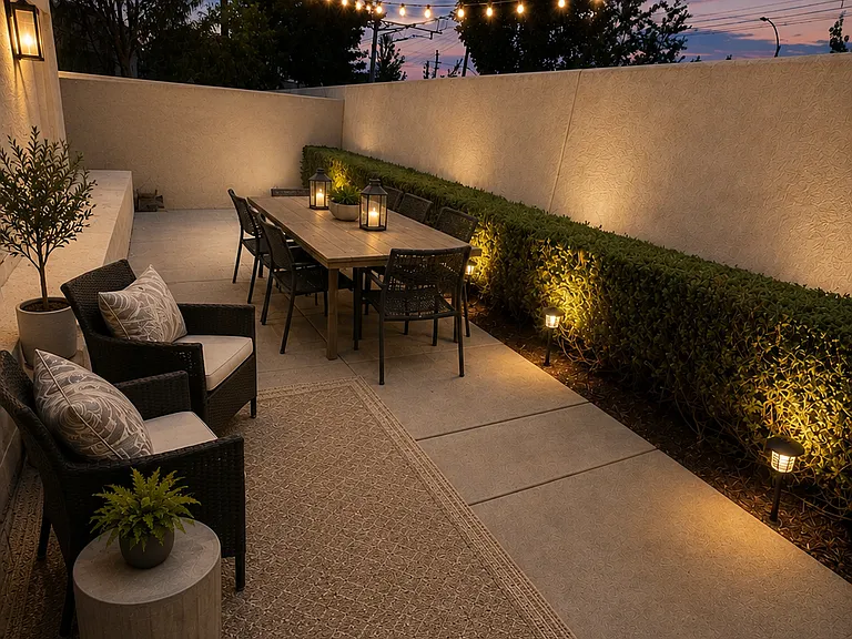 Outdoor terrace area