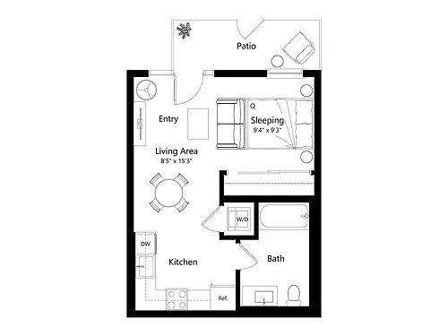 Floor plan LS.3 - Studio