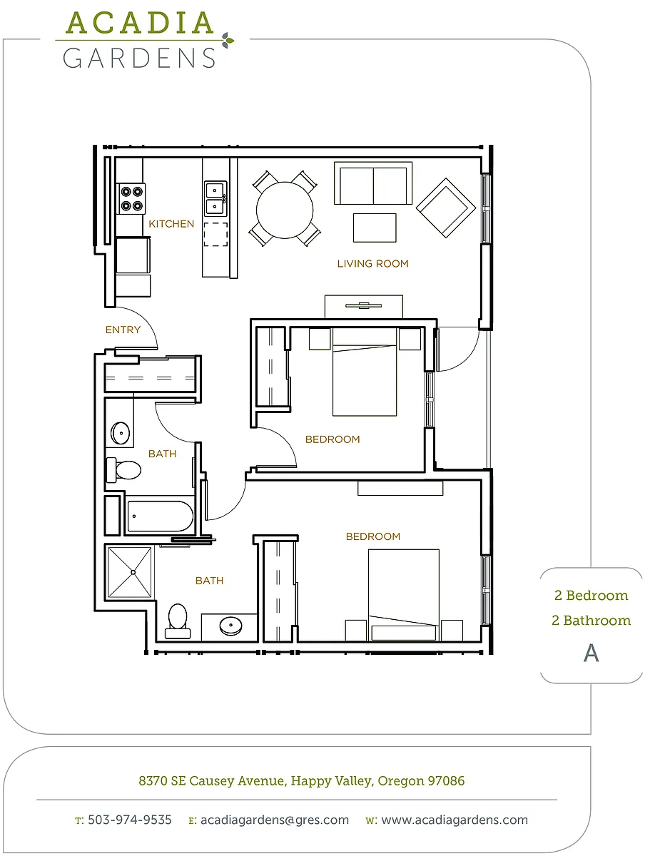 Floor plan Two Bedroom