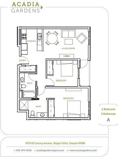 Floor plan Two Bedroom