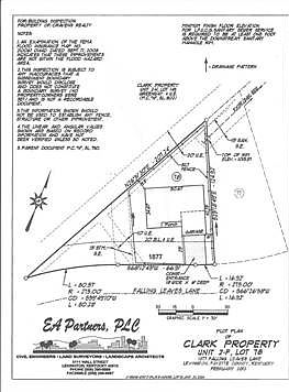 Site plan shows location of the new home.