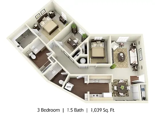 Floor plan 3B