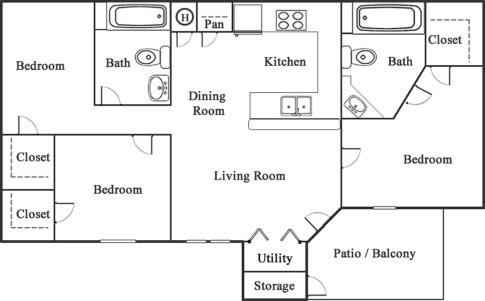 Floor plan The Hickory