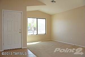 Living Room with Vaulted Ceilings
