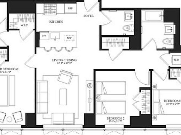 2nd image of 3 Court Sq Unit Penthouse 207