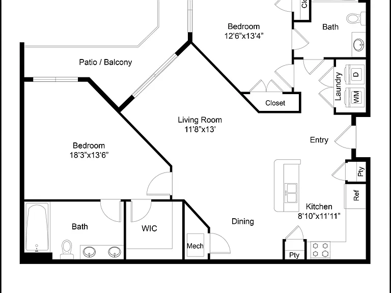 Rivera | 2 Bedroom | 2 Bath |1089 SF Rivera | 2 Bedroom | 2 Bath |1089 SF