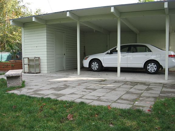 Carport, patio, yard, garden