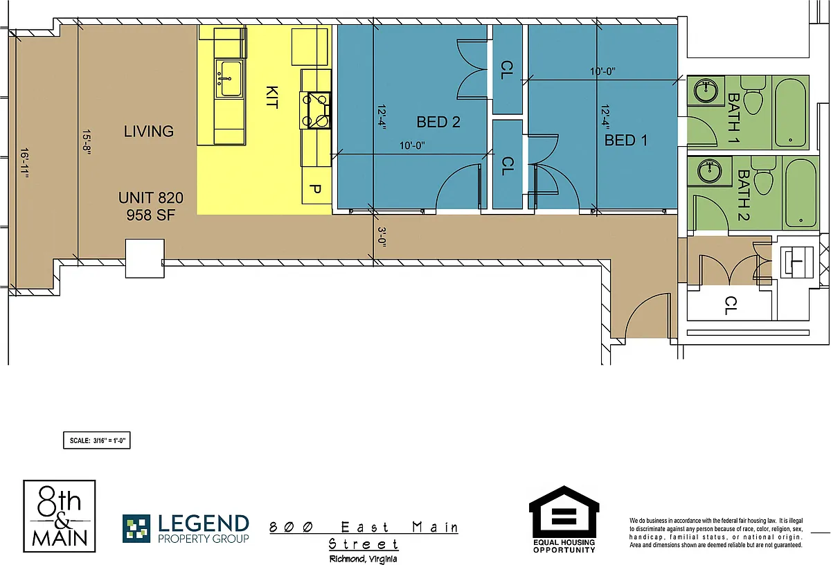 Floor plan 8th and Main 820