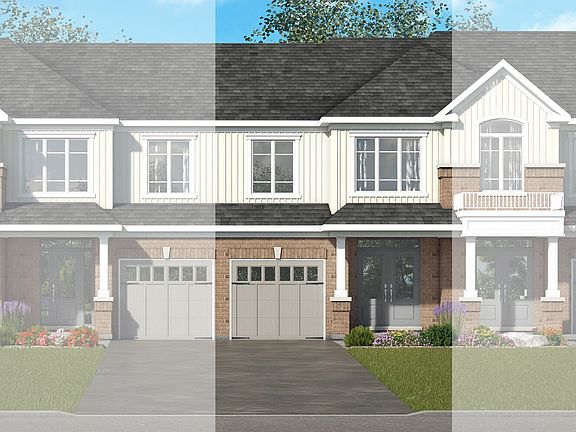 Front exterior of Aspen Style C at Pinehurst in Paris, Ontario.