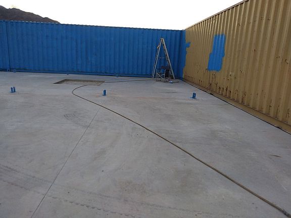 Slab and containers
